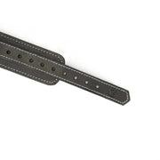 Liebe Seele - Warrior Princess - Stoere Lederen Collar met Messing Hardware - Zwart - Uit Japan-laced-up.nl