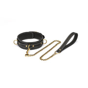 Liebe Seele - Warrior Princess - Stoere Lederen Collar met Messing Hardware - Zwart - Uit Japan-laced-up.nl