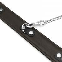 Liebe Seele - Wild Gent - Lederen Halsband Met voering Van imitatiebont En Metalen Riem - exclusief En Luxe ontwerp-Laced-up.nl
