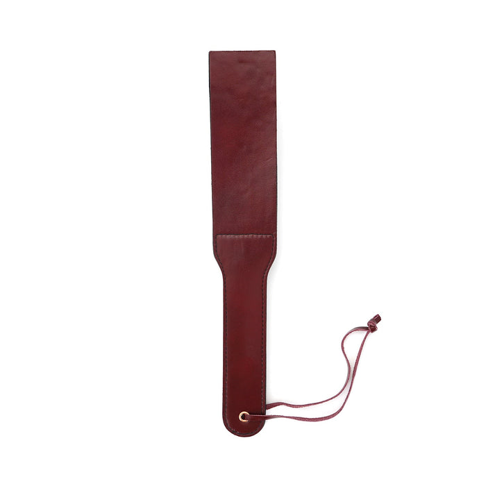Liebe Seele - Wine Red - Leren Paddle - Dubbele Strafriem - Exclusief En Luxe ontwerp - Import uit Japan - Wijnrood-Laced-up.nl