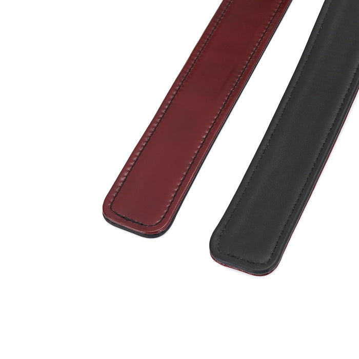 Liebe Seele - Wine Red - Leren Dijboeien Met Rosé Gouden hardware (2 maten beschikbaar) - exclusief En Luxe-Laced-up.nl