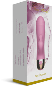Love Magic - Duet - Rabbit Vibrator - Dubbele motor - Oplaadbaar - Roze-Erotiekvoordeel.nl