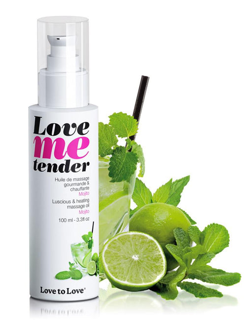 Love me Tender - Verwarmende Massageolie - Mojito-Erotiekvoordeel.nl