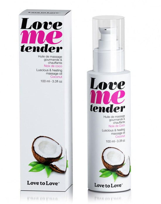Love me Tender - Verwarmende Massageolie - Coconut-Laced-up.nl