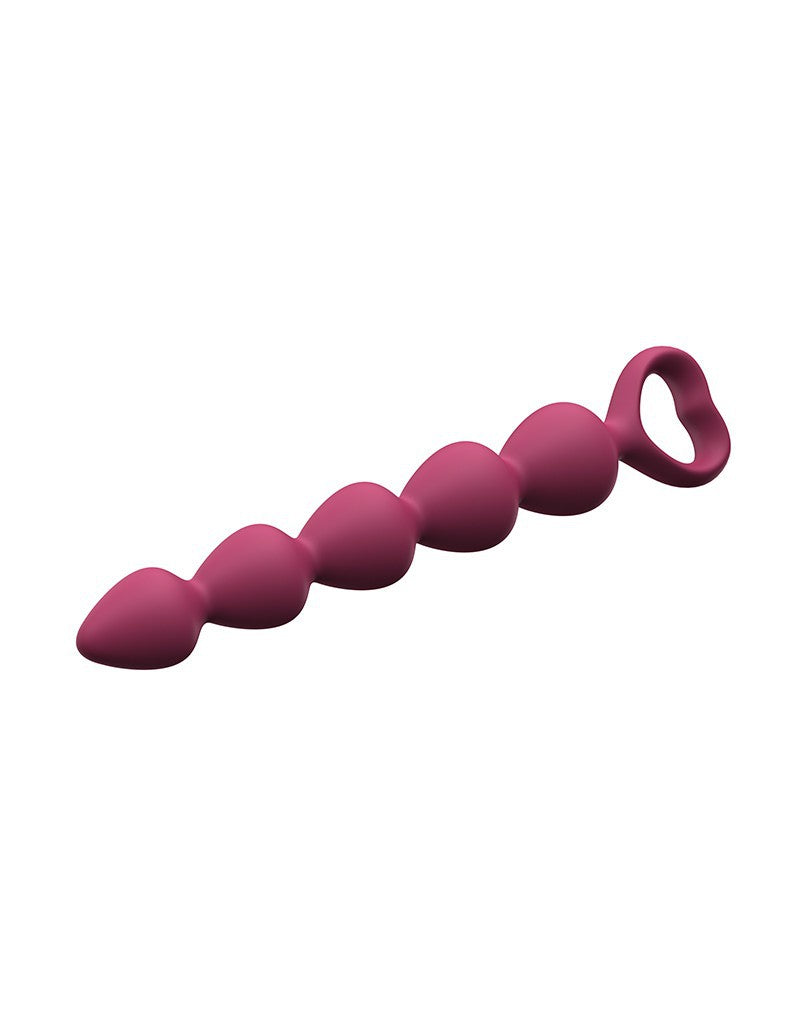 Love to Love - Bing Bang - Anaal Kralen Met Hartvormig Handvat - Roze - Maat M-Laced-up.nl