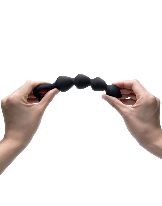 Love to Love - Bing Bang - Anaal Kralen Met Hartvormig Handvat - Zwart - Maat L-Laced-up.nl
