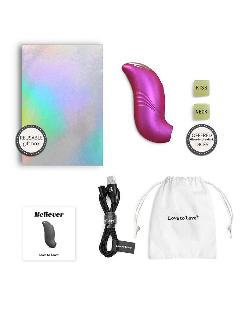 Love to Love - Believer - Luchtdruk Vibrator - Clitoris Vibrator - Roze-Laced-up.nl