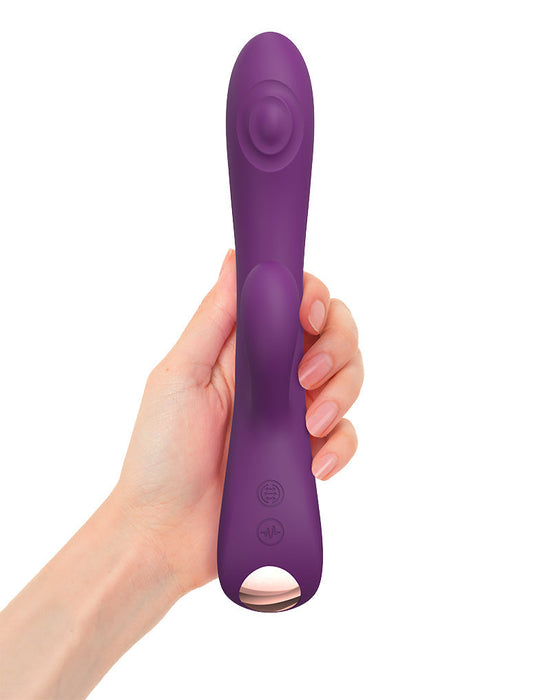 Love to Love - Bunny & Clyde - Rabbit Vibrator Met Tapping Functie - Paars-Laced-up.nl