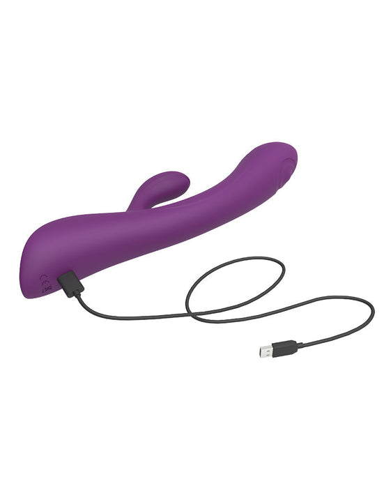 Love to Love - Bunny & Clyde - Rabbit Vibrator Met Tapping Functie - Paars-Laced-up.nl