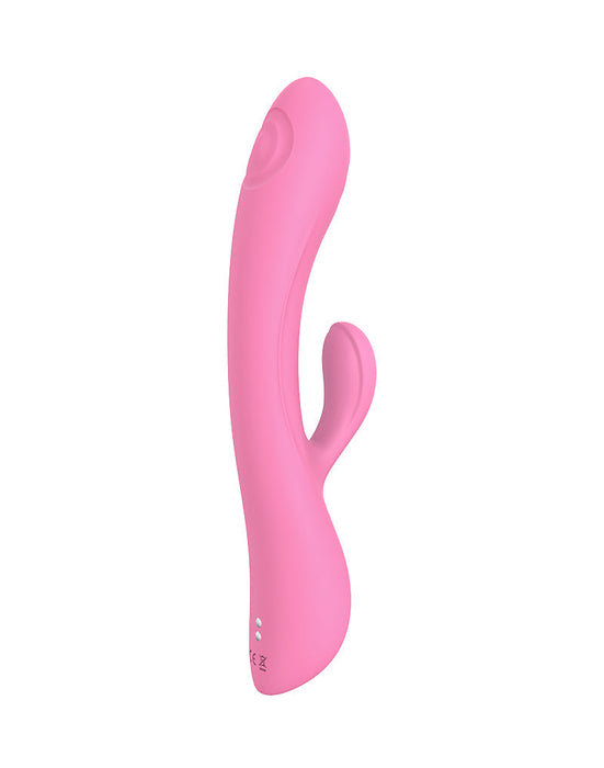 Love to Love - Bunny & Clyde - Rabbit Vibrator Met Tapping Functie - Roze-Laced-up.nl