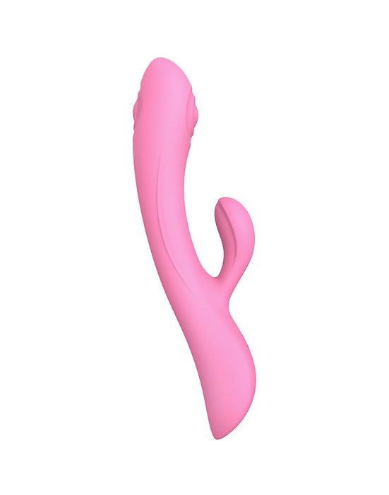 Love to Love - Bunny & Clyde - Rabbit Vibrator Met Tapping Functie - Roze-Laced-up.nl