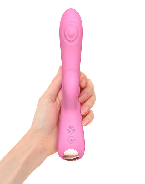 Love to Love - Bunny & Clyde - Rabbit Vibrator Met Tapping Functie - Roze-Laced-up.nl