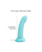 Love to Love - Dildo - Dildoll Nightfall - Buigbaar - Siliconen - Blauw Met Gouden Glitterende Sterren-Laced-up.nl