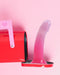 Love to Love - Dildo - Dildoll Sunrise - Buigbaar - Siliconen - Met Glitters - Roze-Laced-up.nl