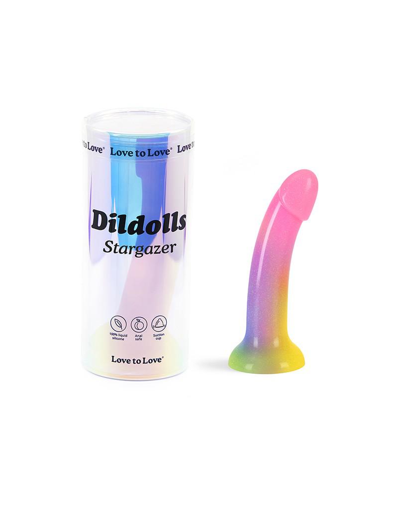 Love to Love - Dildoll Stargazer - Kleurrijke Dildo - Siliconen-Laced-up.nl