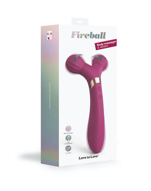 Love to Love - Fireball - Body Massager & Vibrator - plum pink-Laced-up.nl