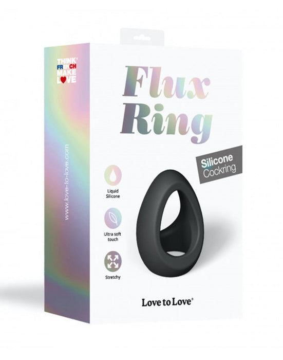 Love to Love - Flux Ring - Flexibele Cockring - Zwart-Laced-up.nl