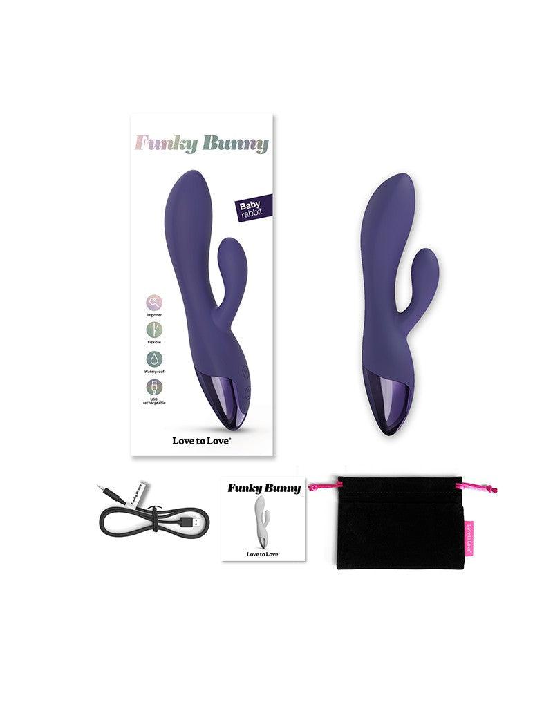 Love to Love - Funky Bunny - Rabbit Vibrator - Paars-Laced-up.nl