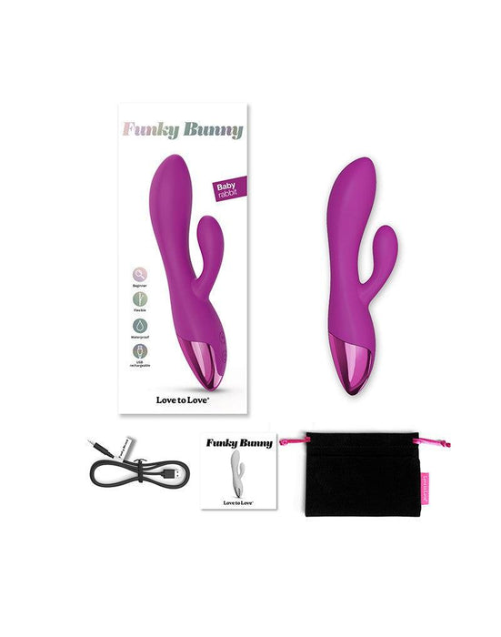 Love to Love - Funky Bunny - Rabbit Vibrator - Roze-Laced-up.nl
