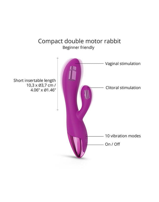 Love to Love - Funky Bunny - Rabbit Vibrator - Roze-Laced-up.nl