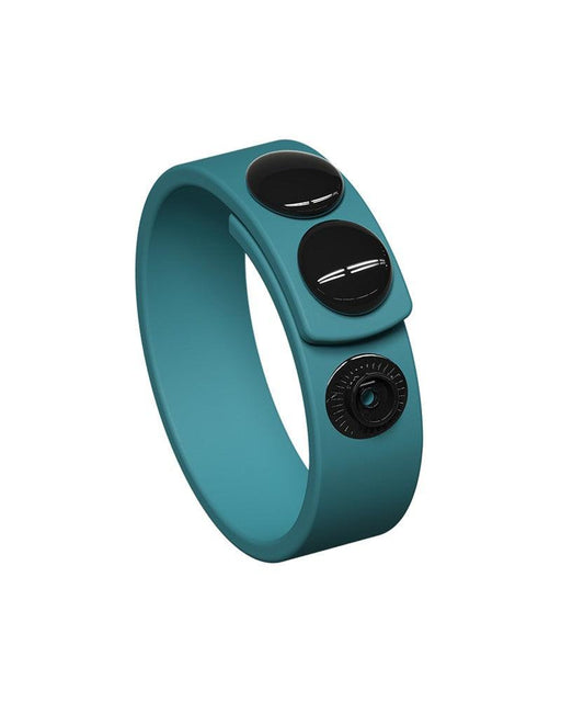 Love to Love - Hero - Verstelbare Siliconen Cockring - Blauwgroen-Laced-up.nl