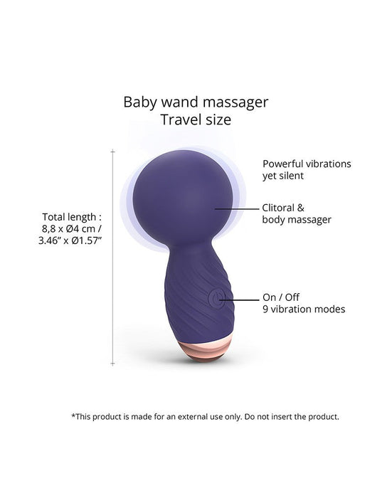 Love to Love - Itsy Bitsy - Mini Wand Vibrator - Paars-Laced-up.nl