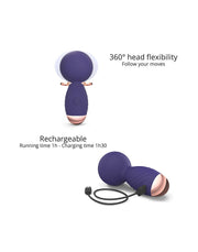 Love to Love - Itsy Bitsy - Mini Wand Vibrator - Paars-Laced-up.nl