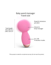 Love to Love - Itsy Bitsy - Mini Wand Vibrator - Roze-Laced-up.nl