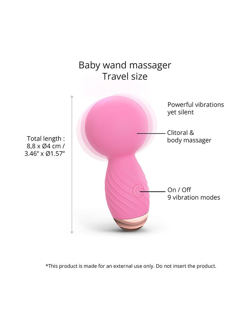 Love to Love - Itsy Bitsy - Mini Wand Vibrator - Roze-Laced-up.nl