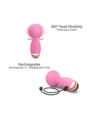 Love to Love - Itsy Bitsy - Mini Wand Vibrator - Roze-Laced-up.nl