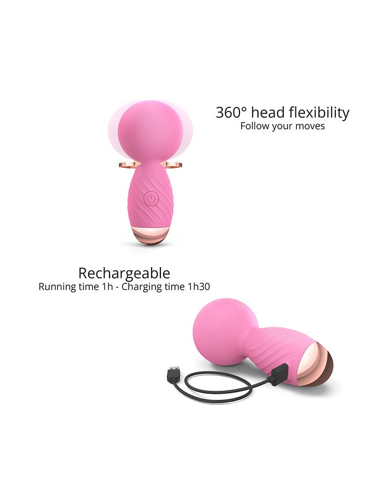 Love to Love - Itsy Bitsy - Mini Wand Vibrator - Roze-Laced-up.nl