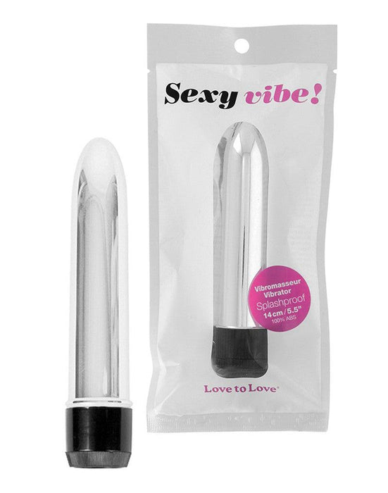 Love to Love - Sexy Vibe - Klassieke Vibrator - Zilver-Laced-up.nl