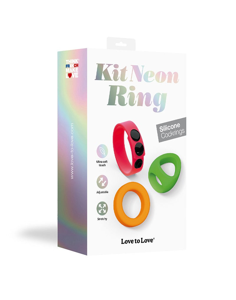 Love to Love - Neon Ring Kit Set Van 3 Cockringen-Laced-up.nl