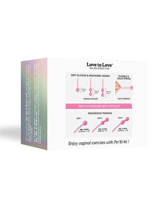 Love to Love - Per'fit Kit Kegel Balletjes Bekkenbodem Training - Roze-Laced-up.nl