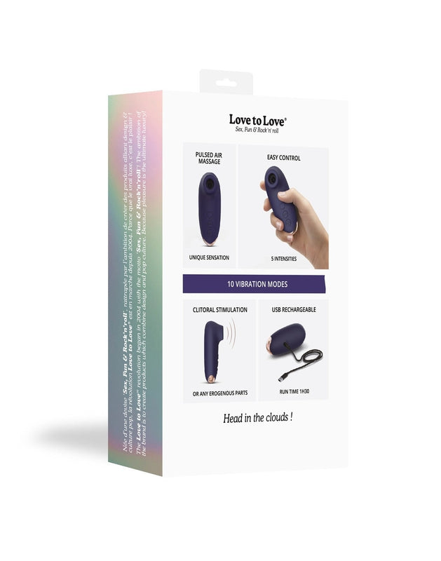 Love to Love - Pleas'air - Luchtdruk Clitoris Stimulator - Paars-Laced-up.nl