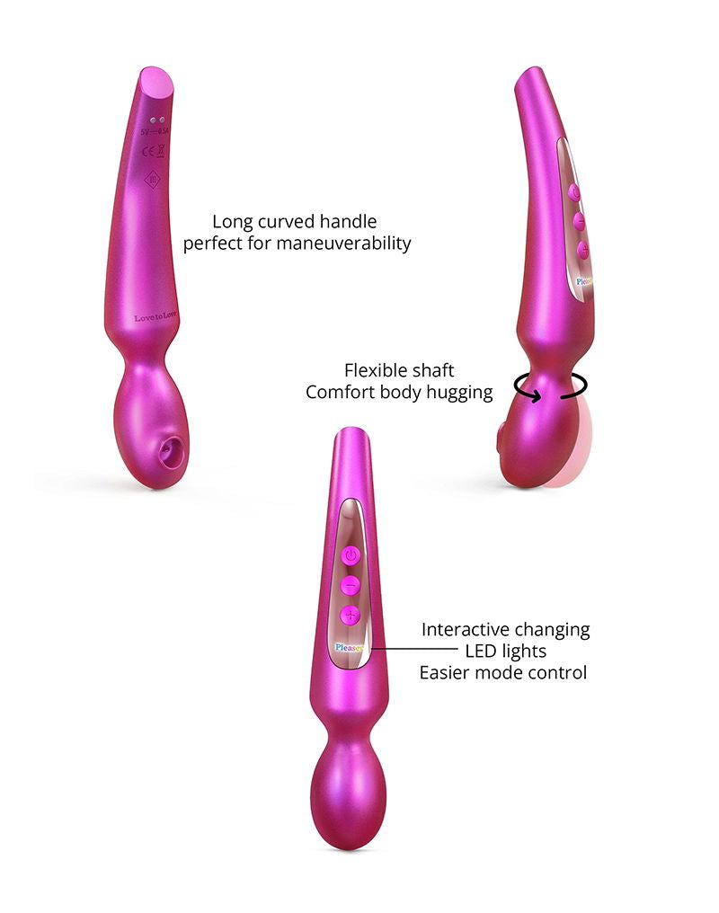 Love to Love - Pleaser - Wand Vibrator - Iridescent Berry-Erotiekvoordeel.nl