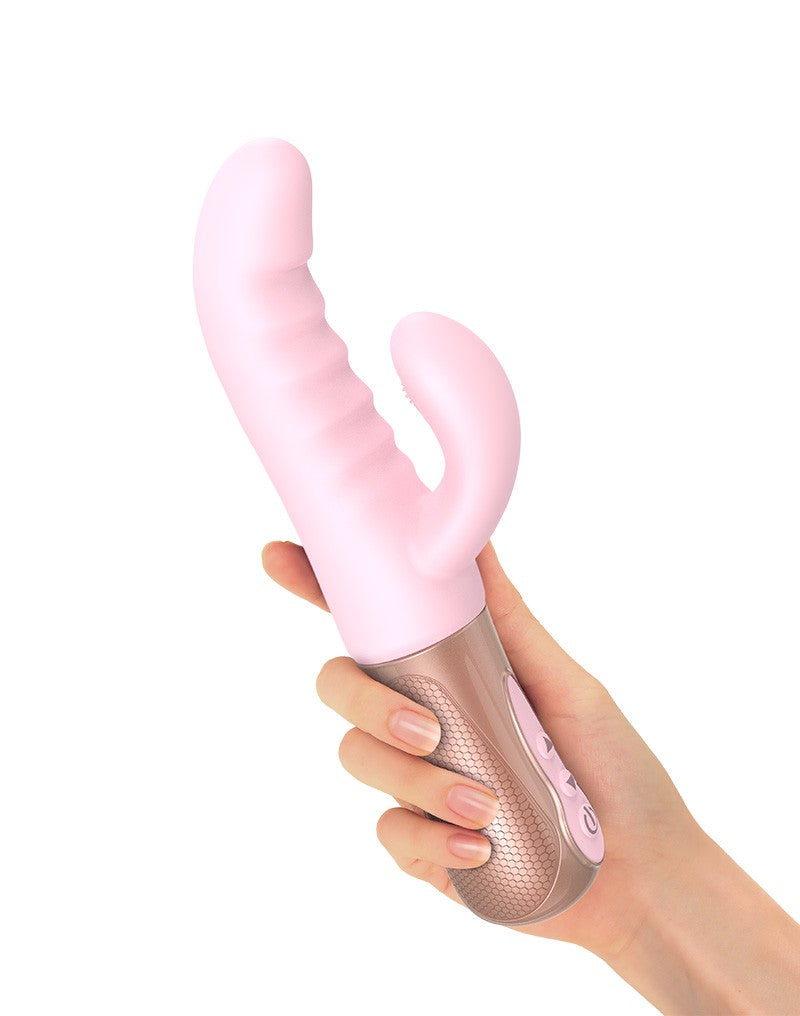 Love to Love - Sassy Bunny - Rabbit Vibrator met Tapping Functie - Lichtroze-Laced-up.nl