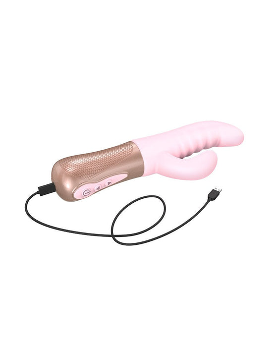 Love to Love - Sassy Bunny - Rabbit Vibrator met Tapping Functie - Lichtroze-Laced-up.nl