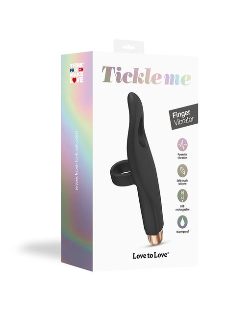 Love to Love - Tickle Me - Vinger Vibrator - Zwart-Laced-up.nl