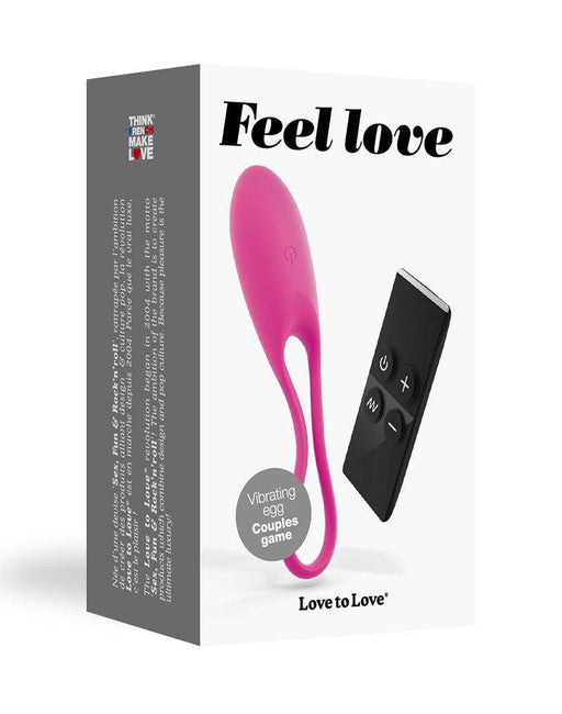 Love to Love - Feel The Love - Vibrerend Ei Met remote Control-Laced-up.nl