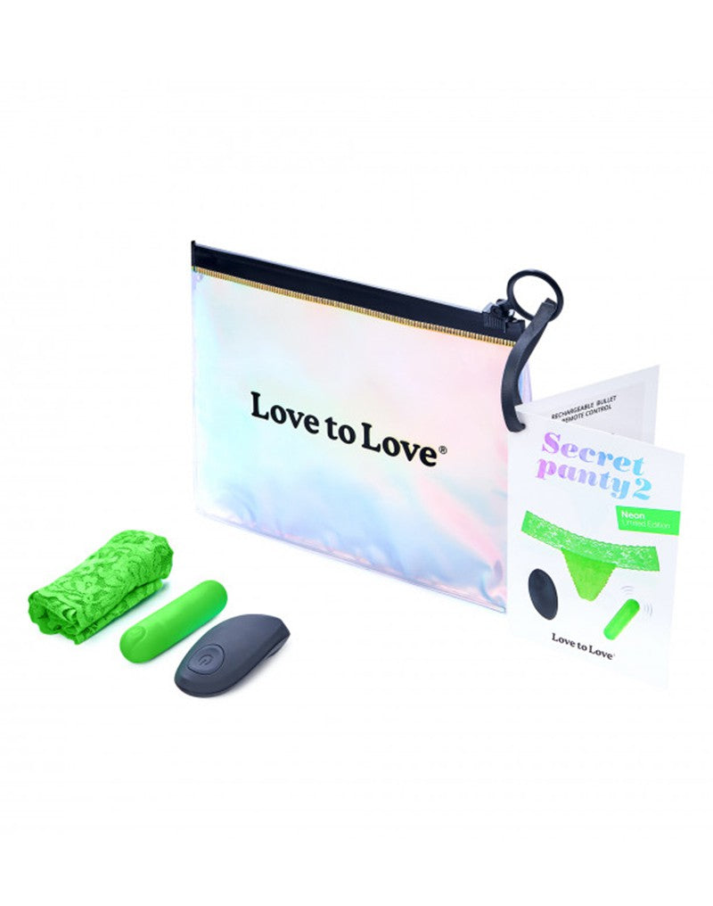 Love to Love - Vibrerend Slipje - Secret Panty 2 - Groen-Laced-up.nl