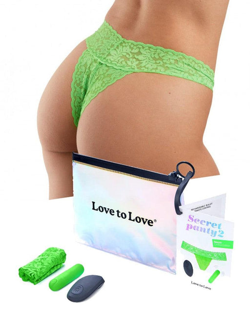 Love to Love - Vibrerend Slipje - Secret Panty 2 - Groen-Laced-up.nl