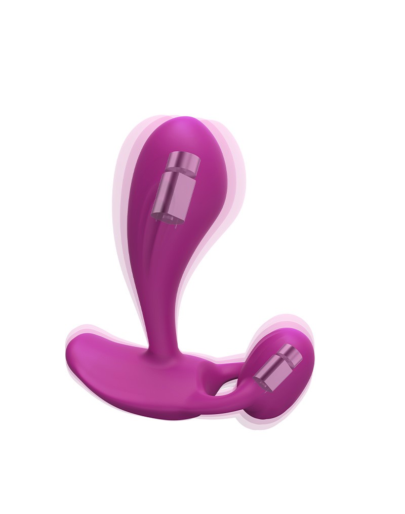 Love to Love - Witty - P-spot/Anaal & G-spot Vibrator met Afstandsbediening - Roze-Laced-up.nl
