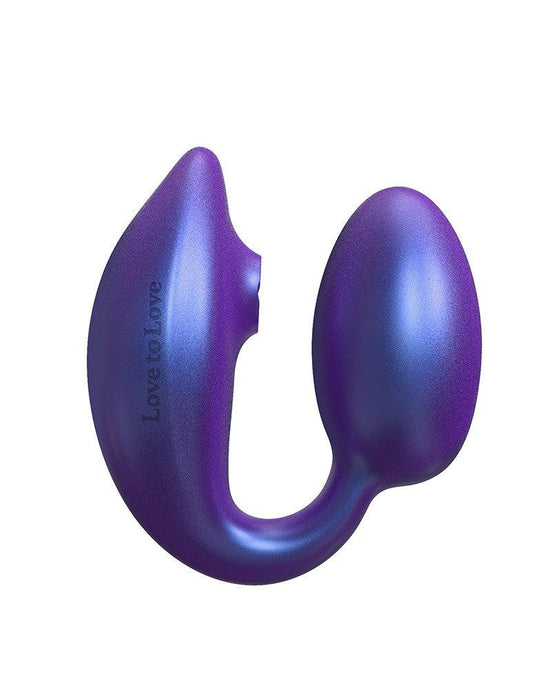 Love to Love - Wonderlover - Luchtdruk Vibrator en G-spot Vibrerend Eitje - Paars-Laced-up.nl