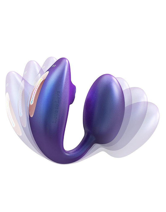 Love to Love - Wonderlover - Luchtdruk Vibrator en G-spot Vibrerend Eitje - Paars-Laced-up.nl