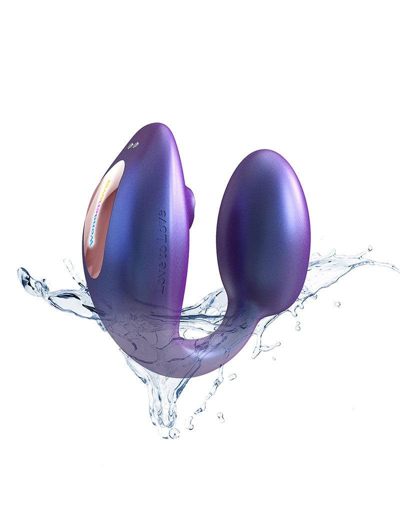 Love to Love - Wonderlover - Luchtdruk Vibrator en G-spot Vibrerend Eitje - Paars-Laced-up.nl