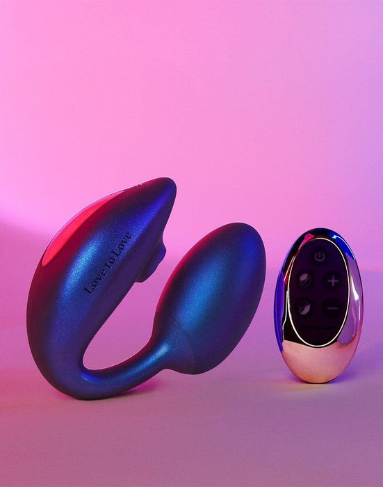 Love to Love - Wonderlover - Luchtdruk Vibrator en G-spot Vibrerend Eitje - Paars-Laced-up.nl