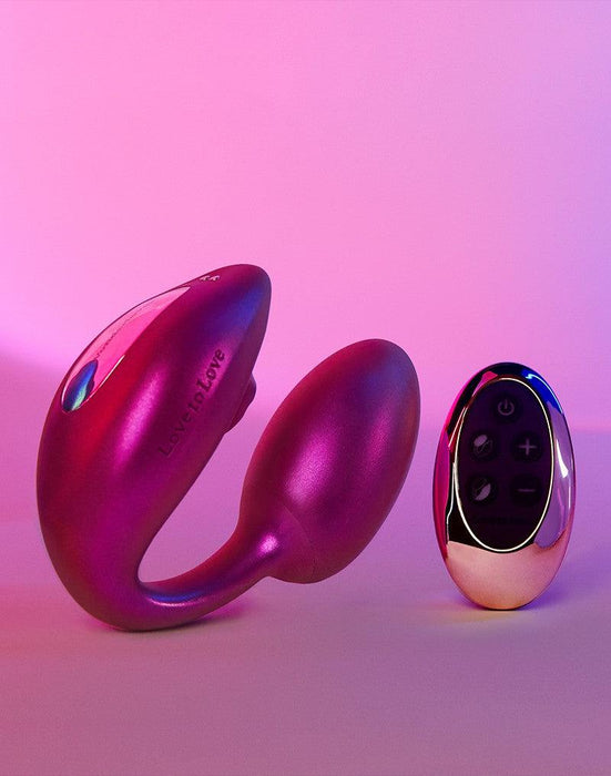 Love to Love - Wonderlover - Luchtdruk Vibrator en G-spot Vibrerend Eitje - Roze-Laced-up.nl