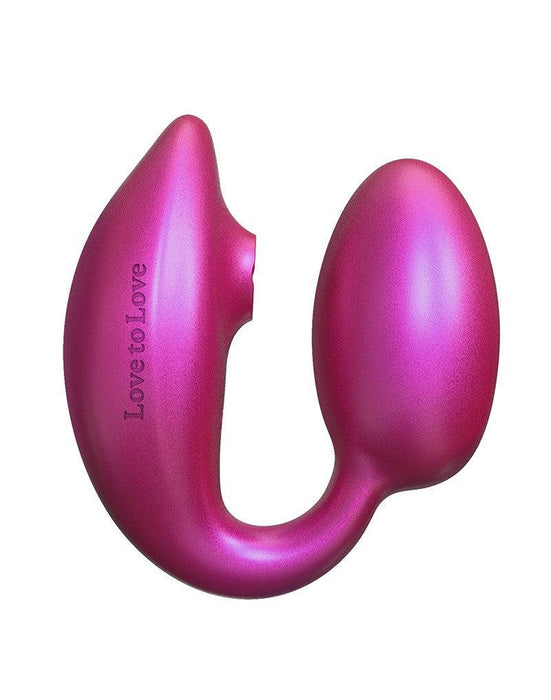 Love to Love - Wonderlover - Luchtdruk Vibrator en G-spot Vibrerend Eitje - Roze-Laced-up.nl