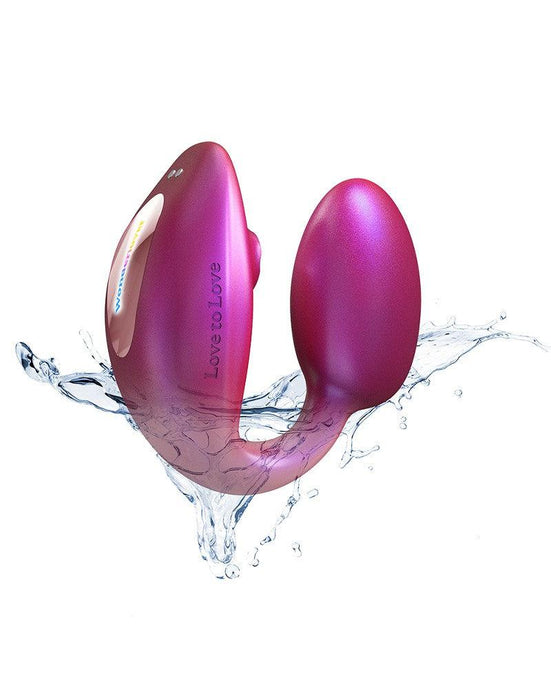 Love to Love - Wonderlover - Luchtdruk Vibrator en G-spot Vibrerend Eitje - Roze-Laced-up.nl